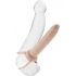 Accommodator Dual Penetrator Beige - Double Penetration Penis Rings