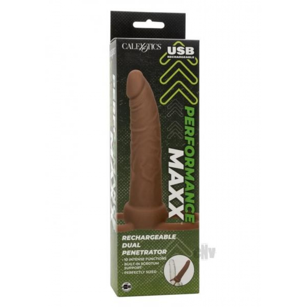 Perform Maxx Recharge Dp Brown - Realistic Dildos & Dongs