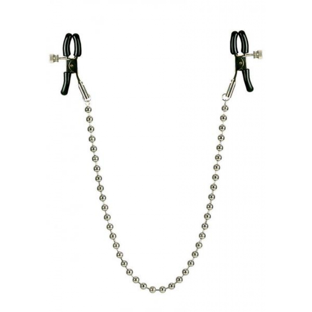 Nipple Clamps with Silver Chain Non Piercing - Nipple Clamps