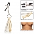 Nipple Play Playful Tassels Nipple Clamps Gold - Nipple Clamps