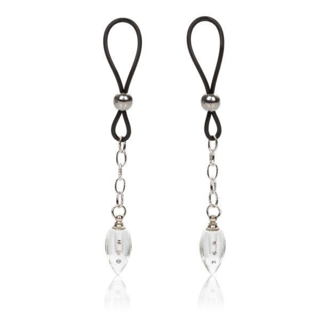 Nipple Play Non-Piercing Jewelry Crystal Teardrop - Nipple Clamps