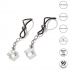 Nipple Play Non-Piercing Nipple Jewelry Crystal Gem - Nipple Clamps