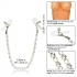 Nipple Play Crystal Chain Nipple Clamps - Adjustable Pleasure