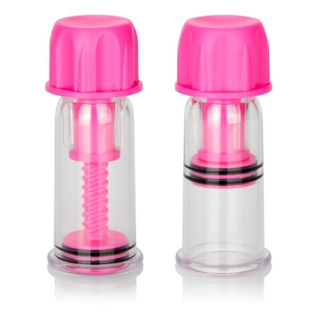 Nipple Play Vacuum Twist Suckers Pink - Nipple Pumps