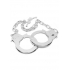 Chrome Hand Cuffs with 19 Inch Chain - Handcuffs