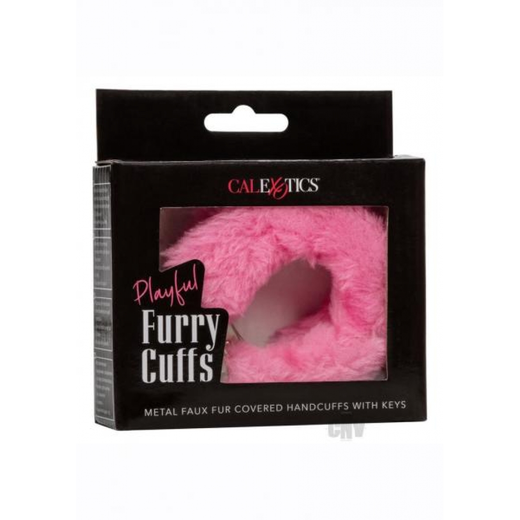 Playful Furry Cuffs Pink - Handcuffs