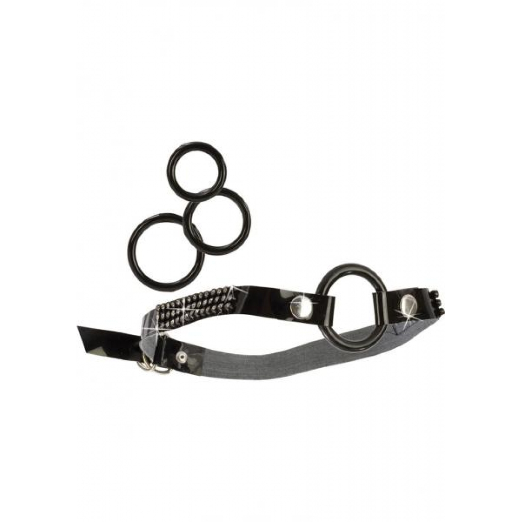 Open Ring Gag with Interchangeable Rings - Ball Gags