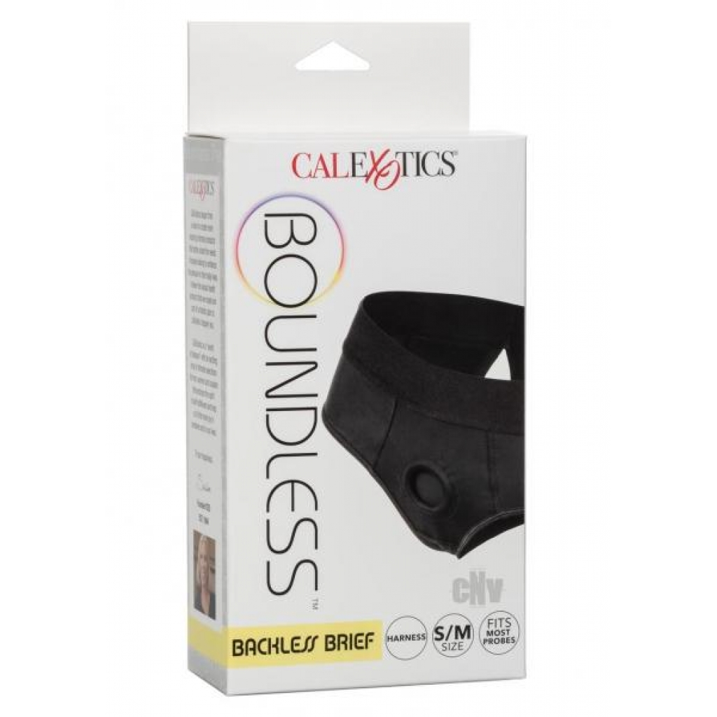 Boundless Backless Brief S/m Black - Harnesses