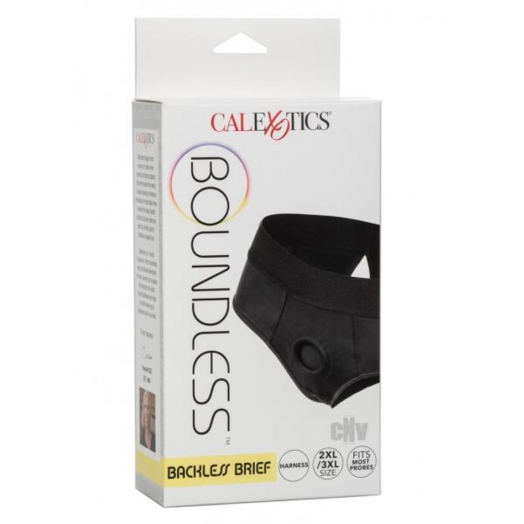Boundless Backless Brief 2xl/3xl Black - Harnesses