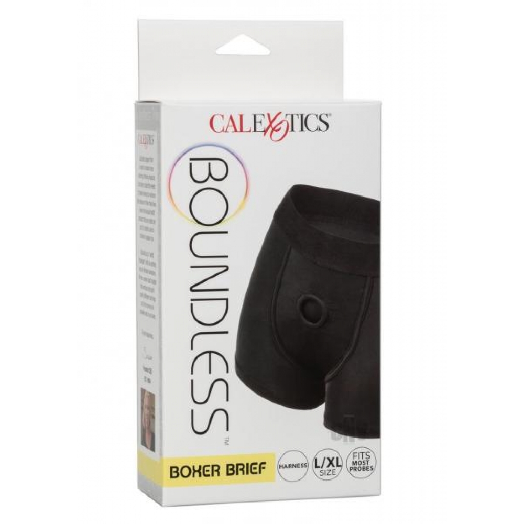 Boundless Boxer Brief L/xl Black - Harnesses