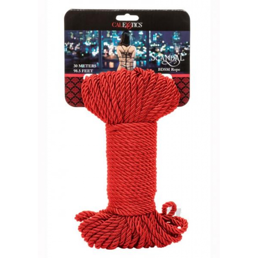 Scandal Bdsm Rope 30m Red - Rope, Tape & Ties