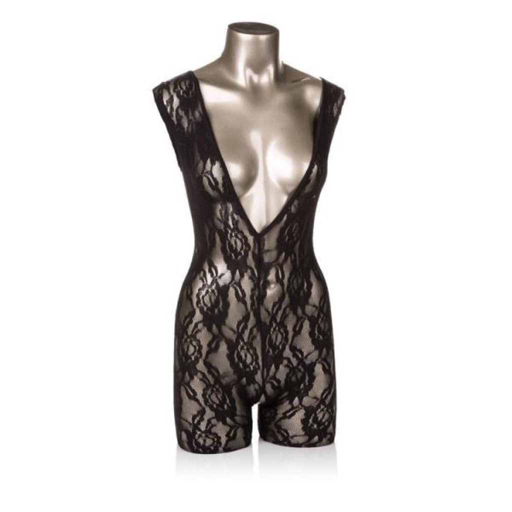 Scandal Lace Body Suit in Black O/S