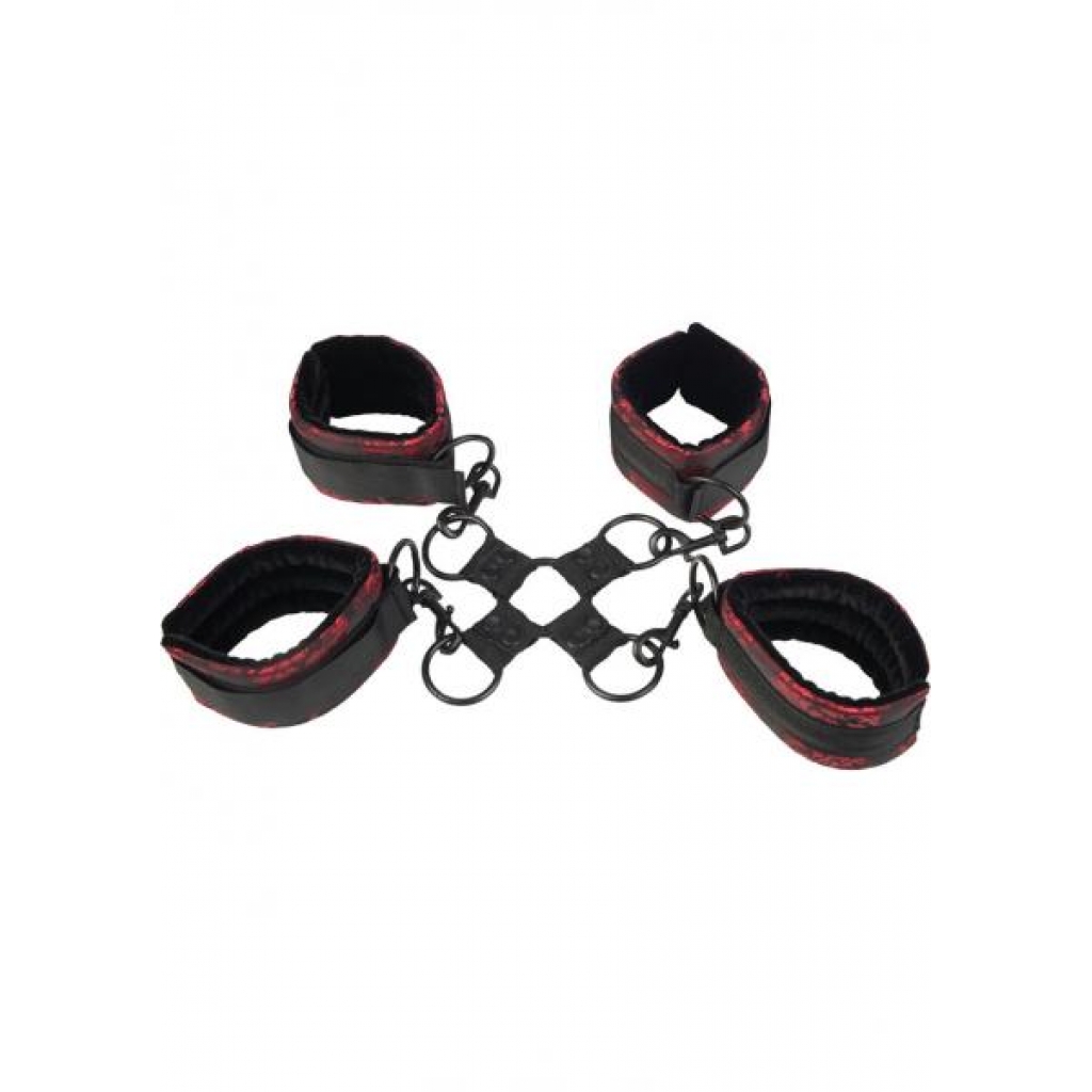 Scandal Hog Tie Black/Red - Hogties