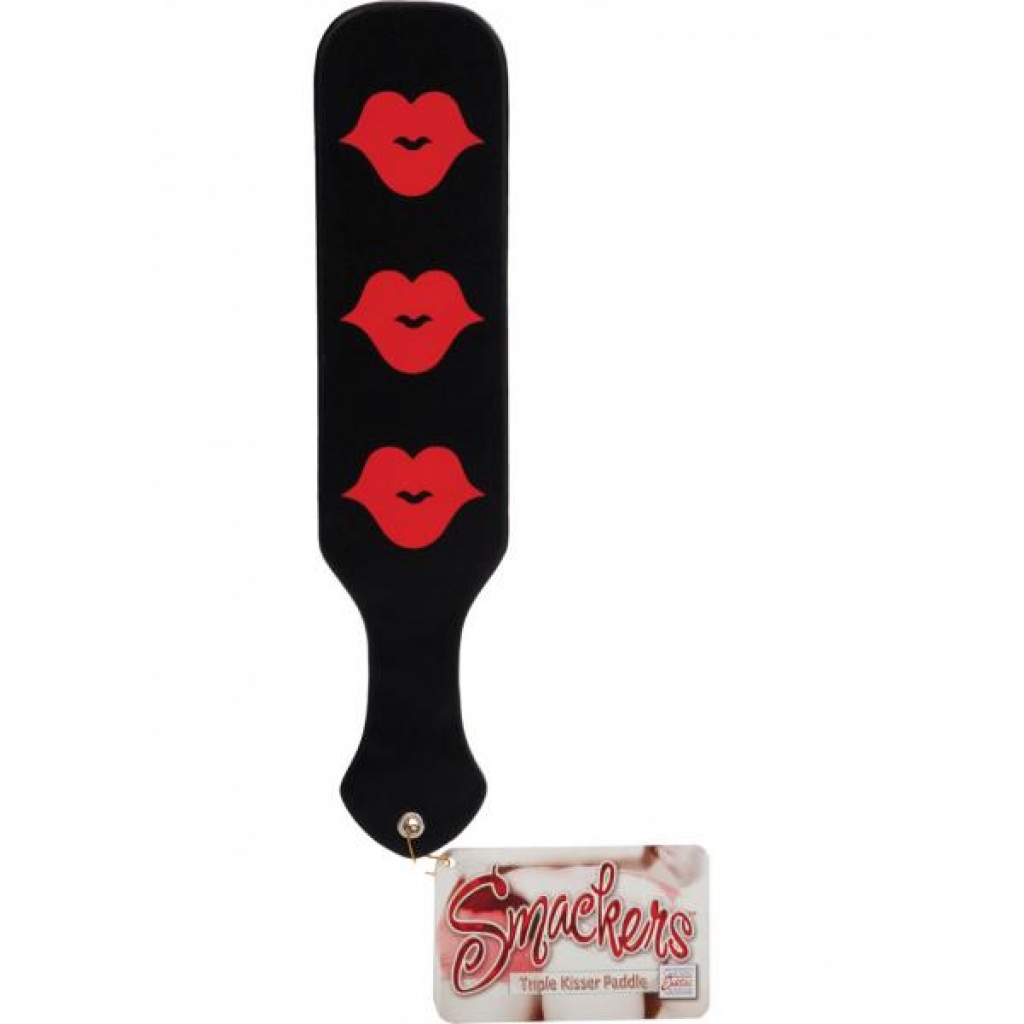 Smackers Triple Kisser Paddle - Black and Red