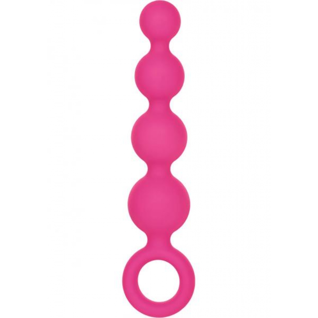 Coco Licious Silicone Booty Beads Pink 4.5 Inch - Anal Beads