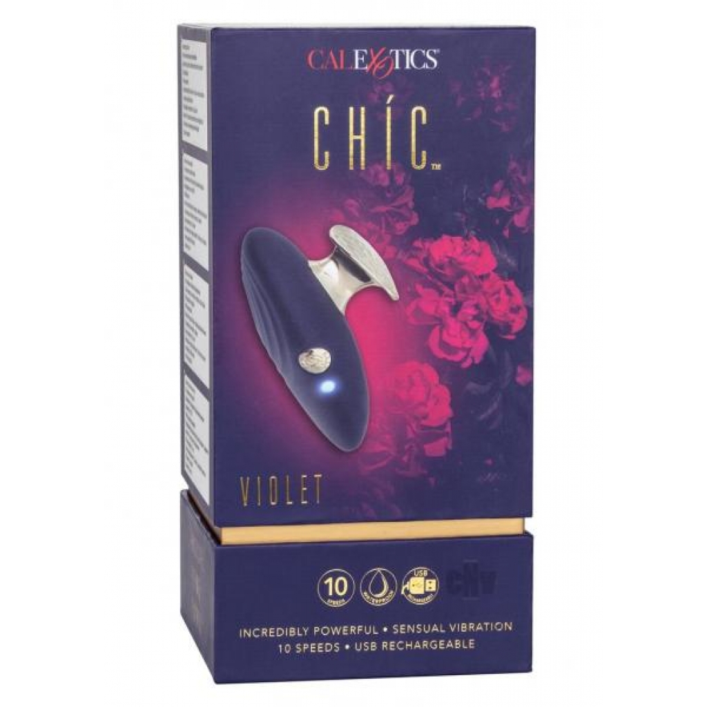 Chic Violet Mini Handheld Massager