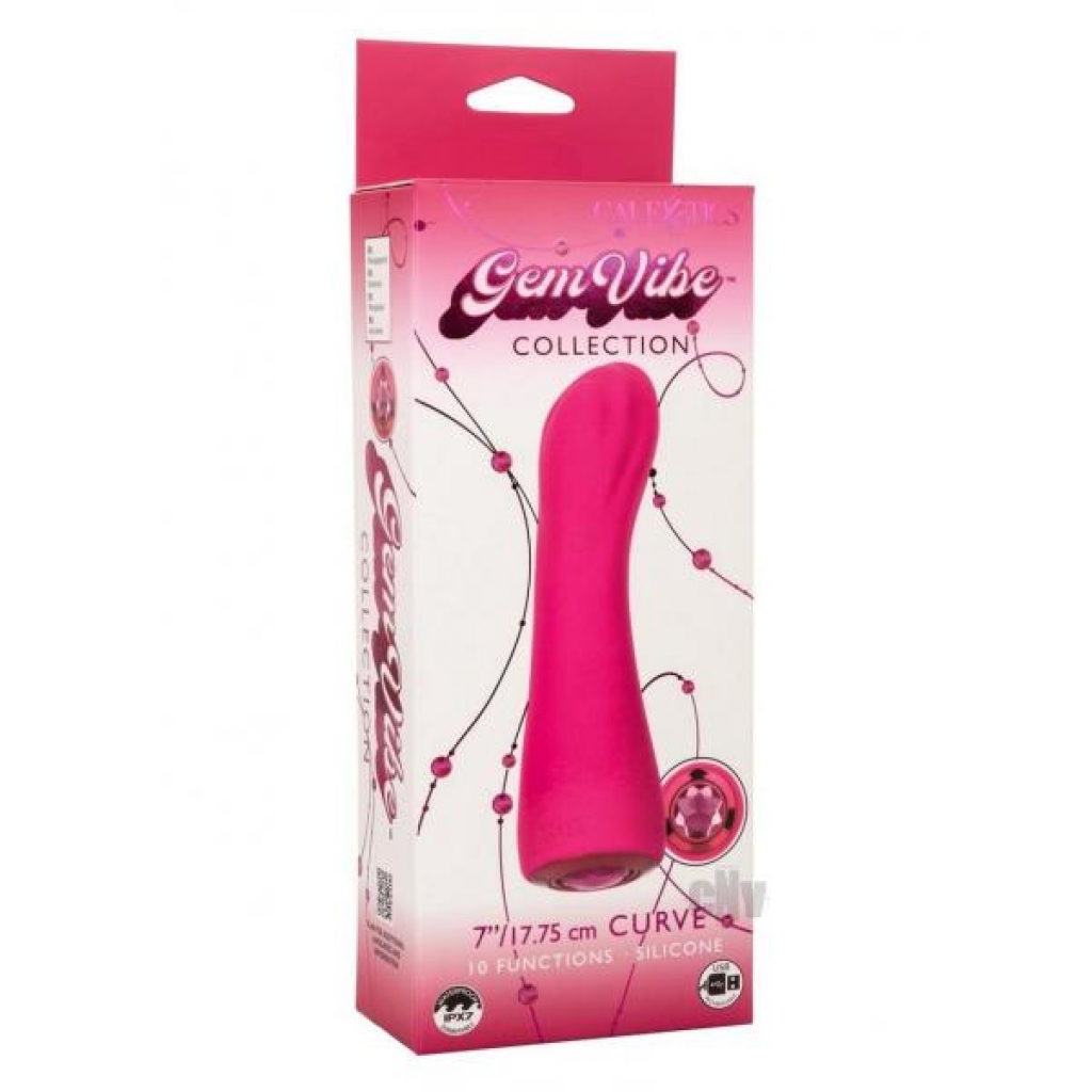 Gem Vibe Coll Curve Pink - Clit Cuddlers