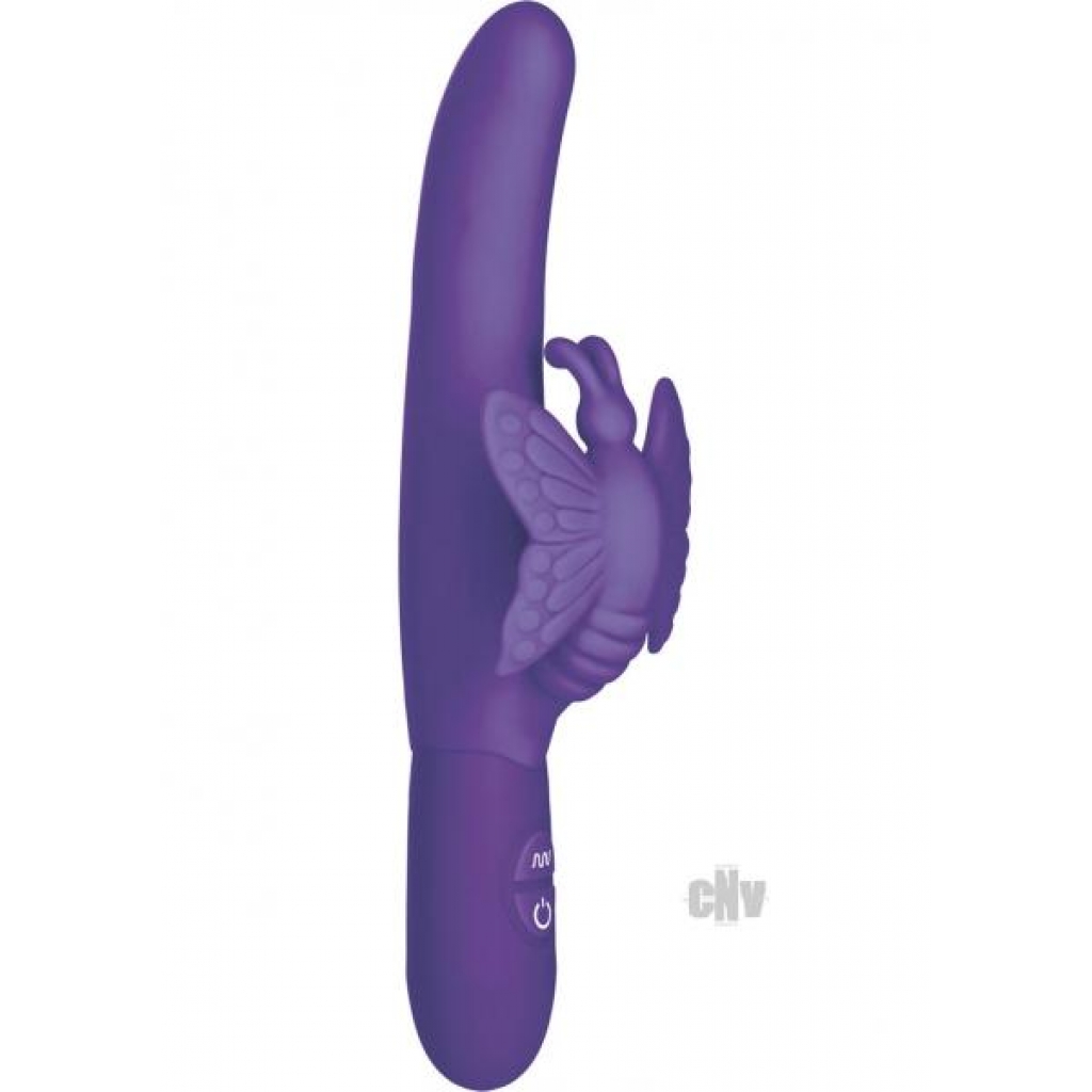 Posh Fluttering Butterfly Purple Vibrator - Rabbit Vibrators