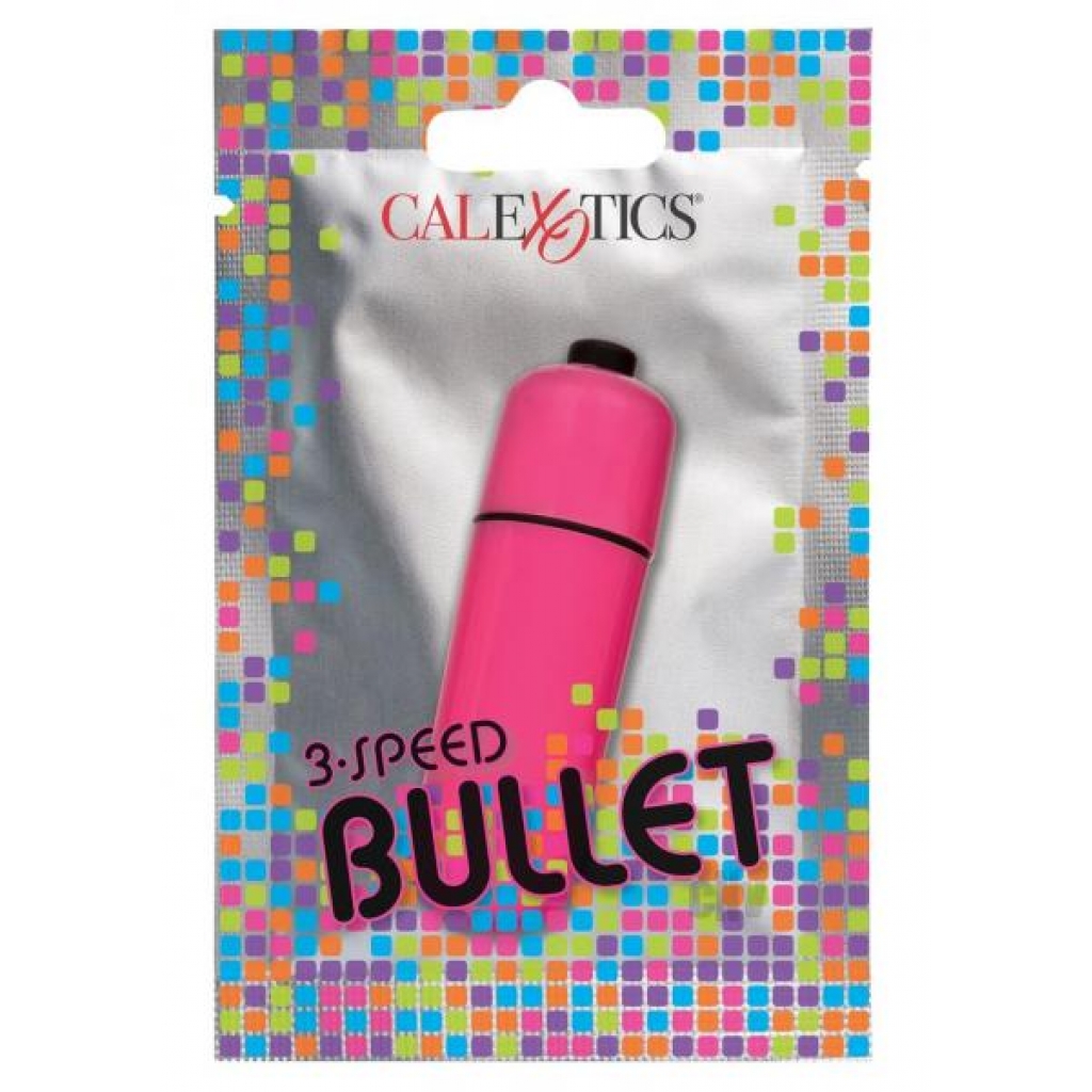 Foil Pack 3 Speed Bullet Pink - Bullet Vibrators