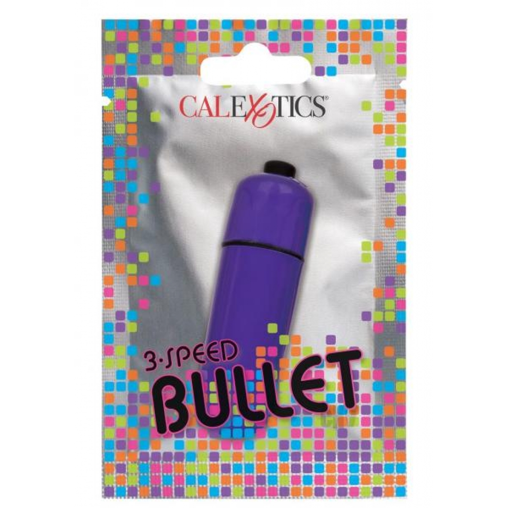 Foil Pack 3 Speed Bullet Purple - Bullet Vibrators