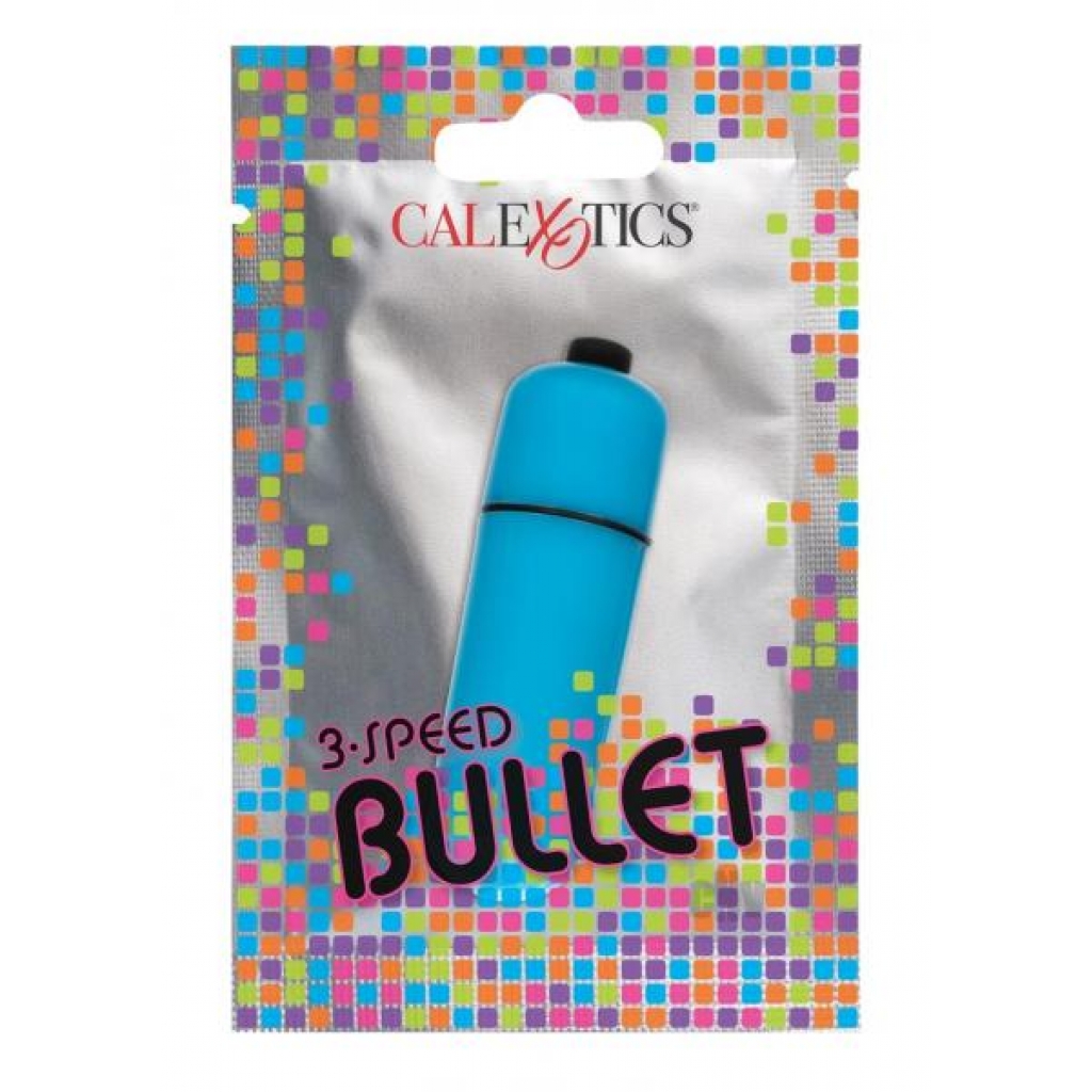 Foil Pack 3 Speed Bullet Blue - Bullet Vibrators