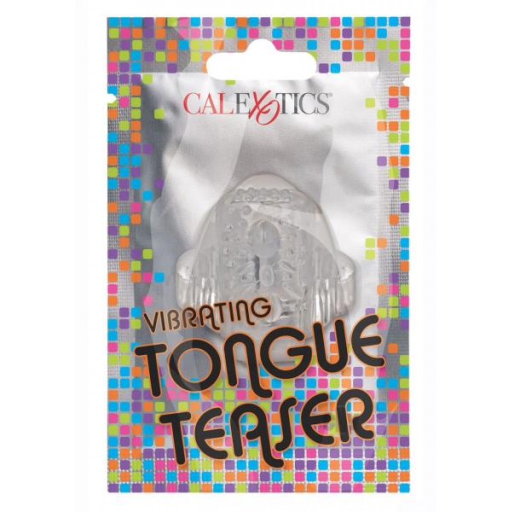 Foil Pk Vibrate Tongue Teaser Clear - Finger Vibrators