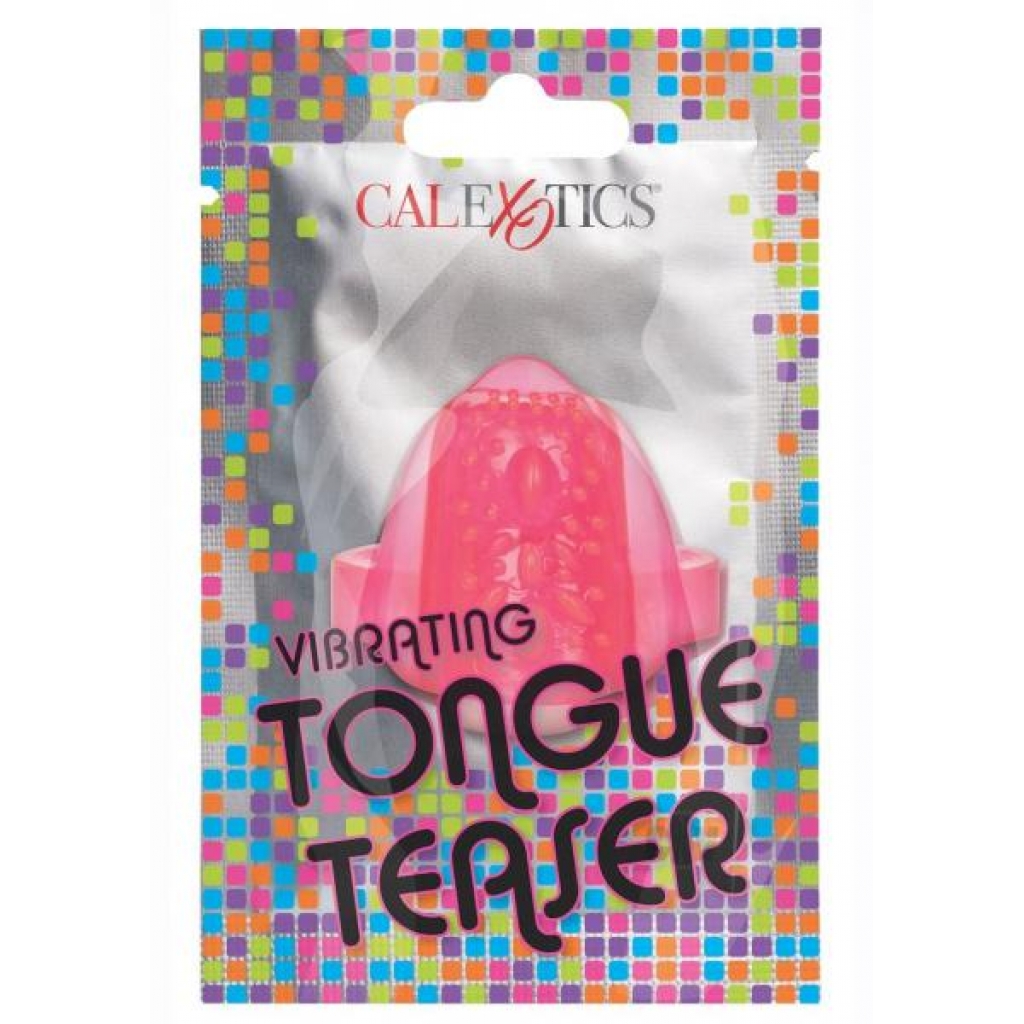 Foil Pk Vibrate Tongue Teaser Pink - Finger Vibrators