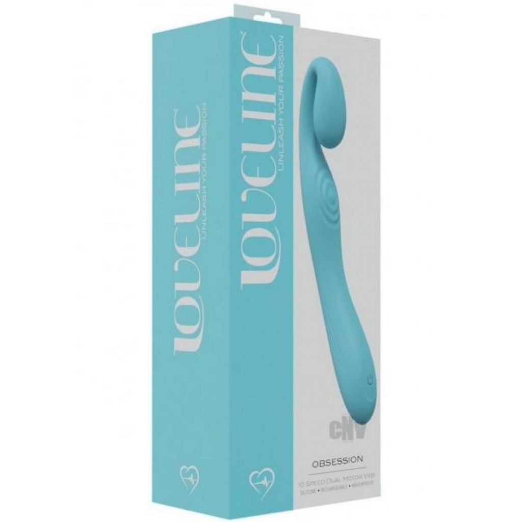 Obsession Dual Motor Vibe Blue - G-Spot Vibrators Clit Stimulators