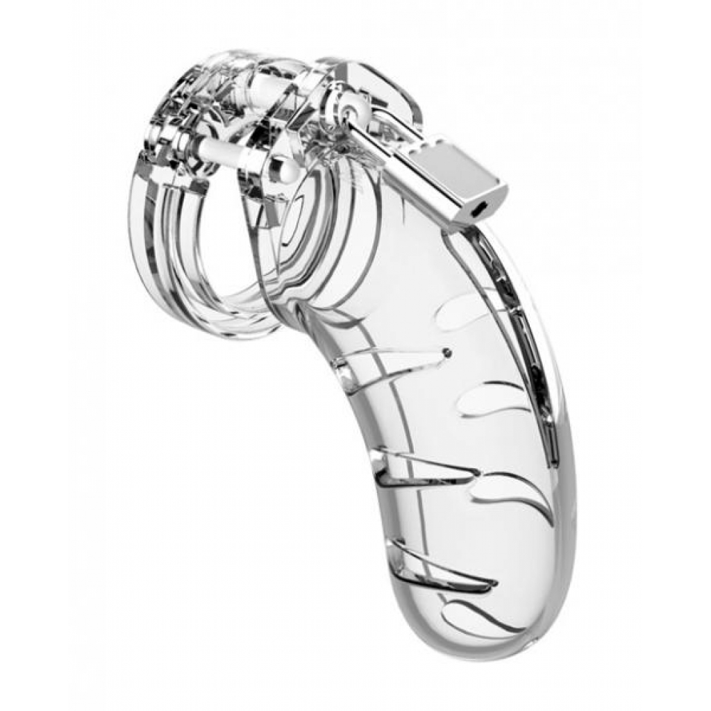 Shots Man Cage Chastity Device - Clear