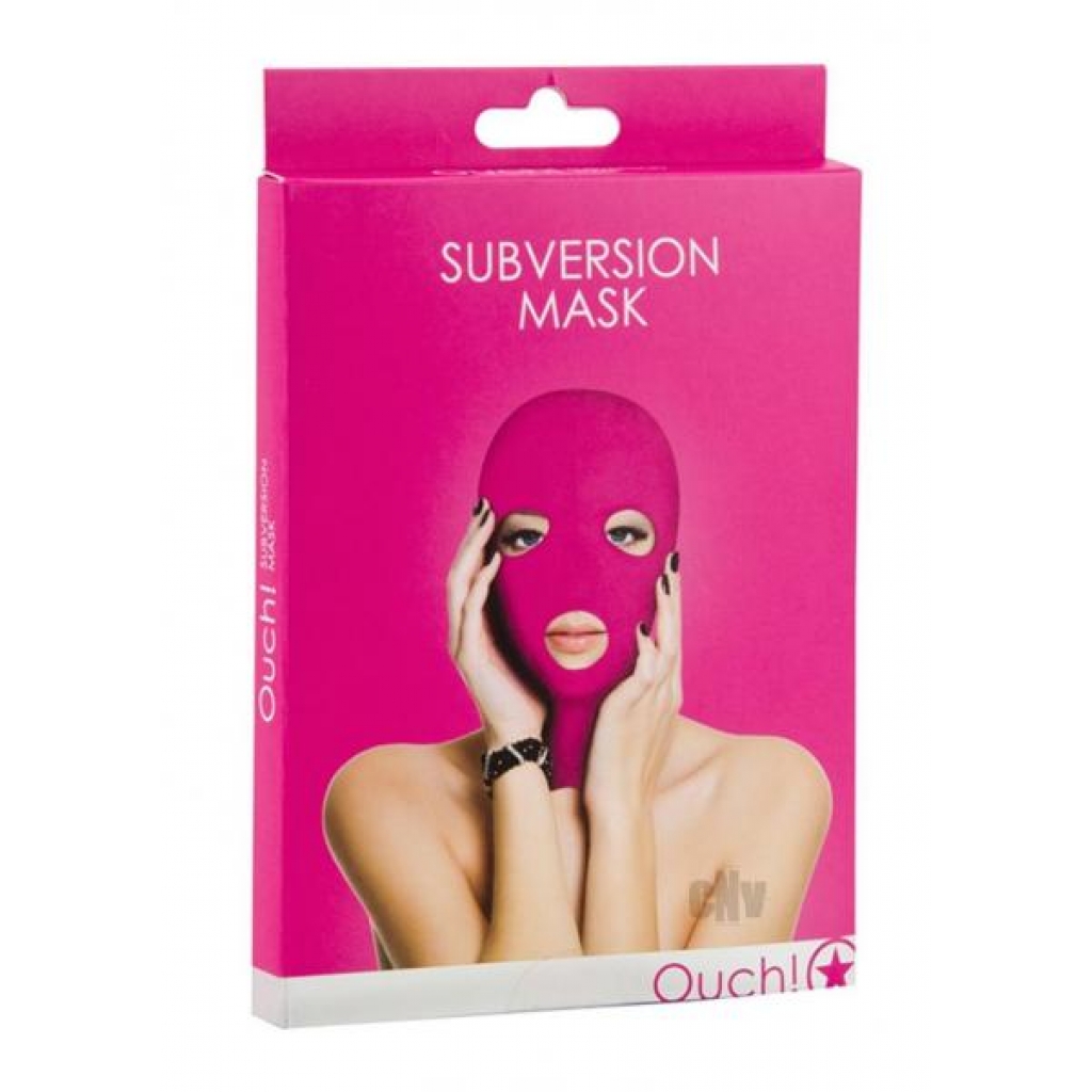 Ouch Subversion Mask Pink - Hoods & Goggles