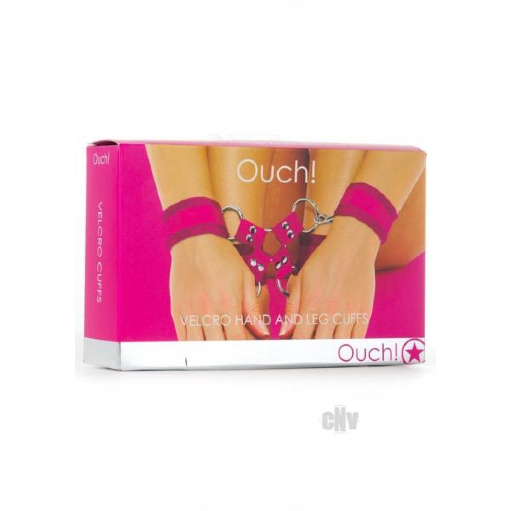 Ouch! Velcro Hand/Leg Cuffs - Pink