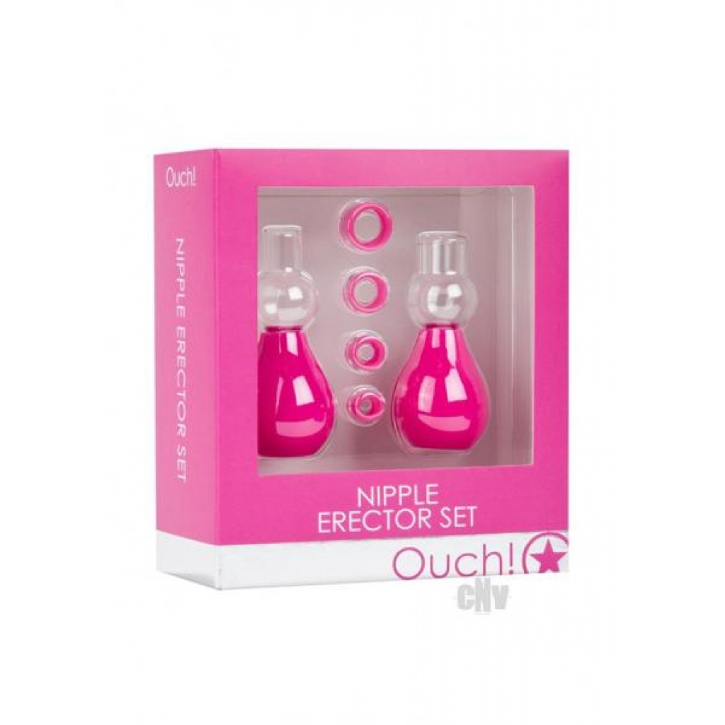 Ouch Nipple Erector Set Pink - Nipple Pumps