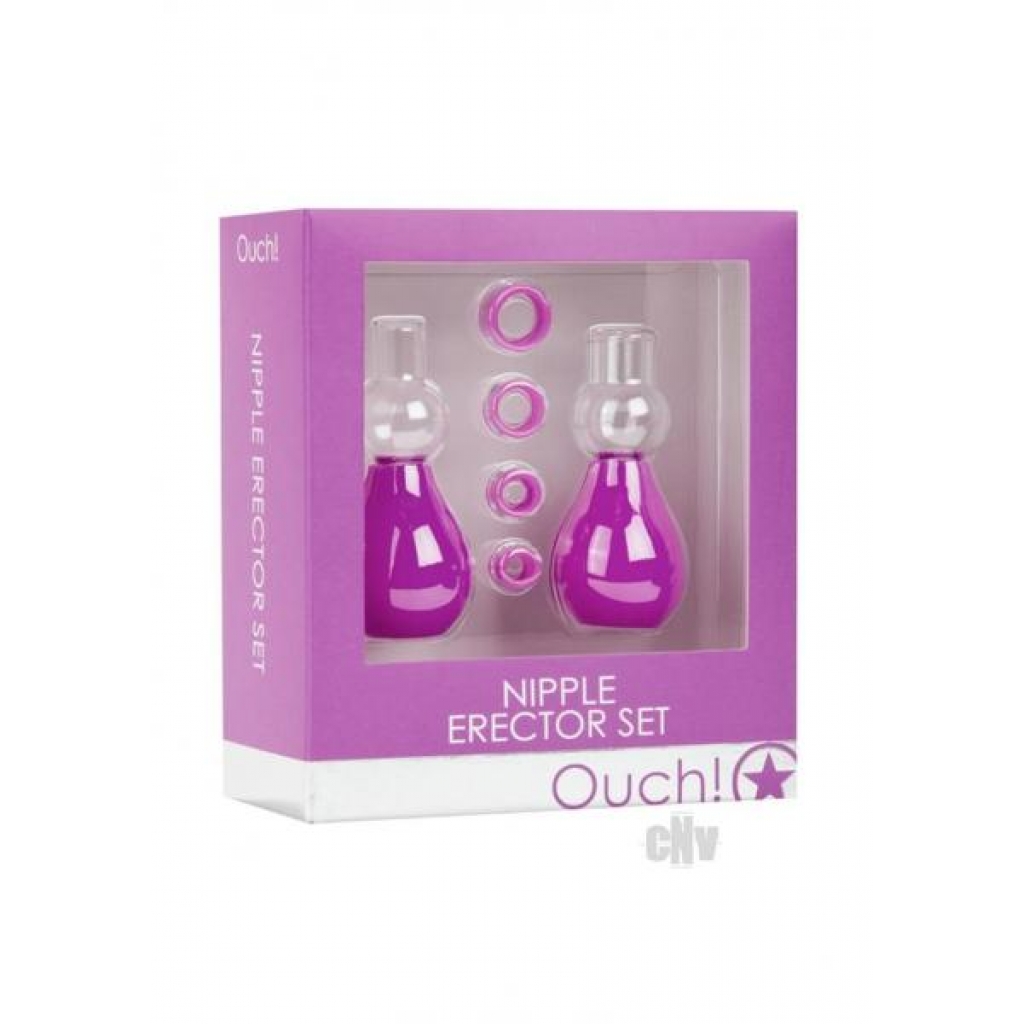 Ouch Nipple Erector Set Purple - Nipple Pumps