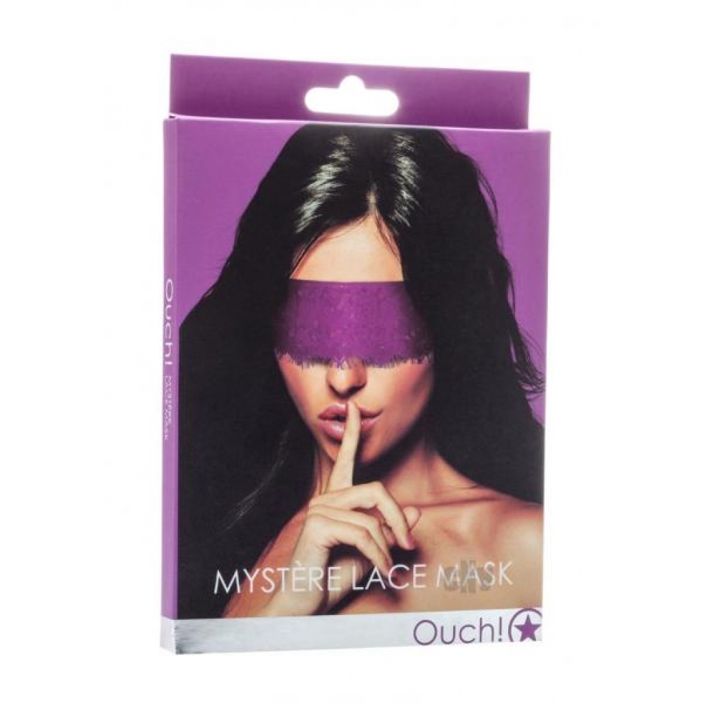 Ouch Mystere Lace Mask - Purple