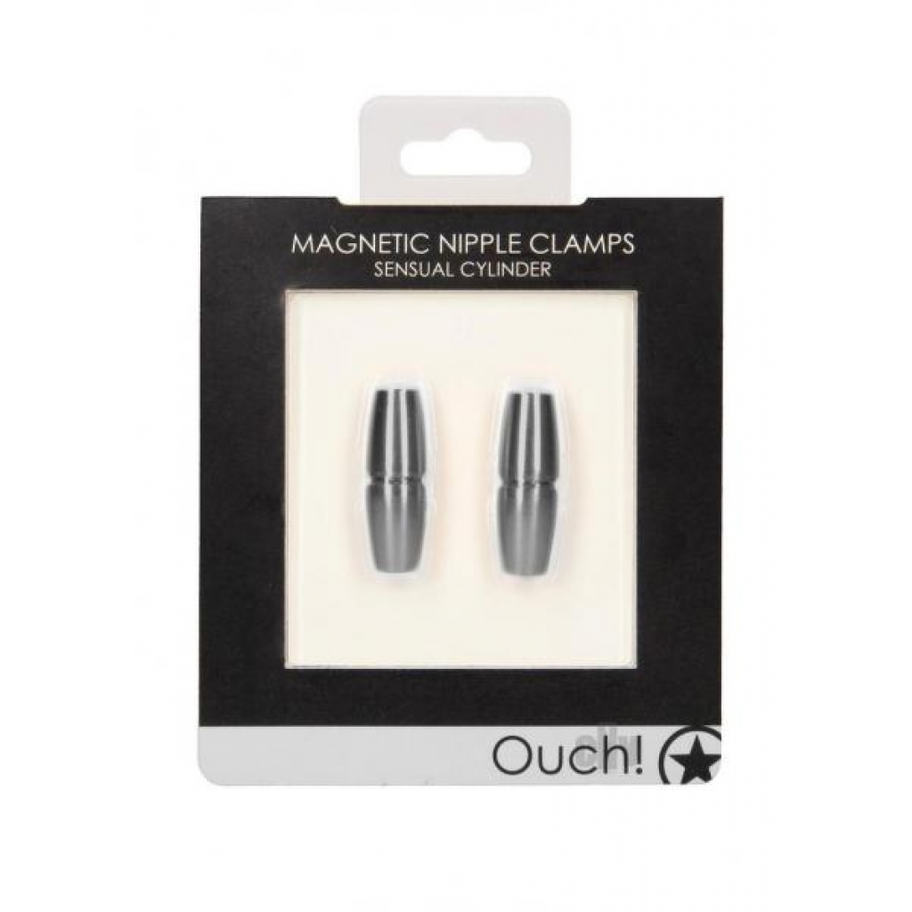 Ouch Magnetic Clamps Sensual Cylinder - Nipple Clamps