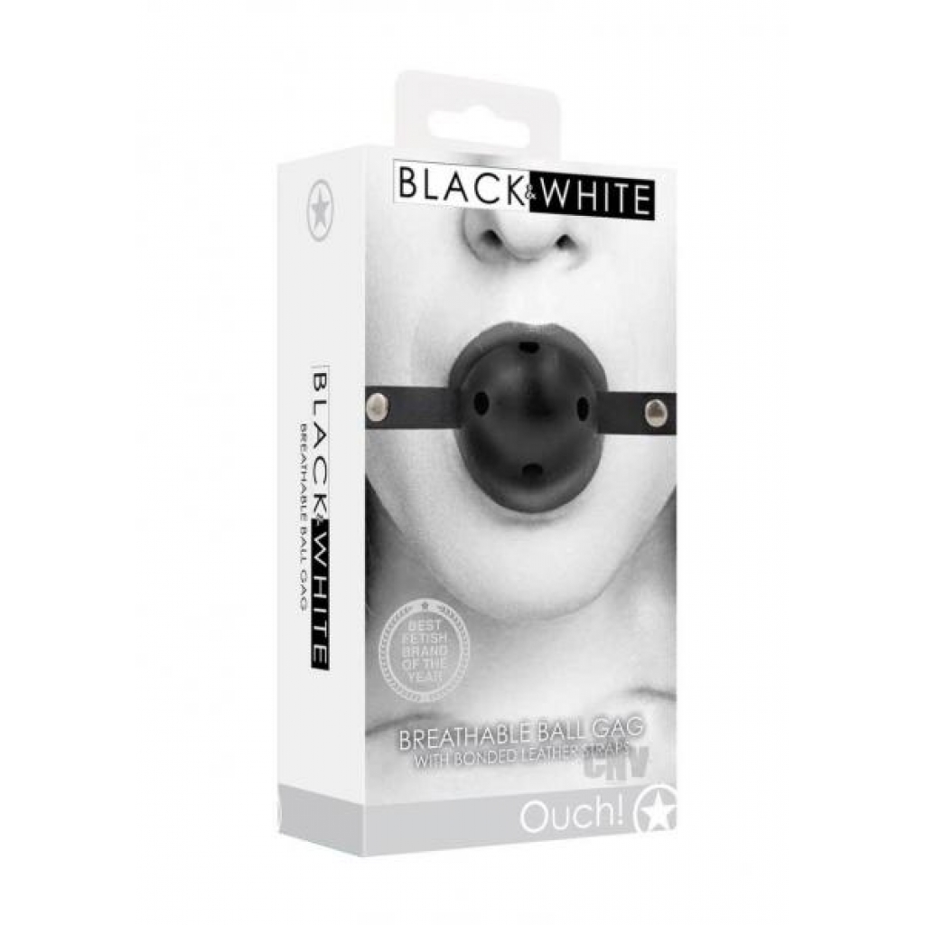 Ouch Breathable Ball Gag Black - Ball Gags