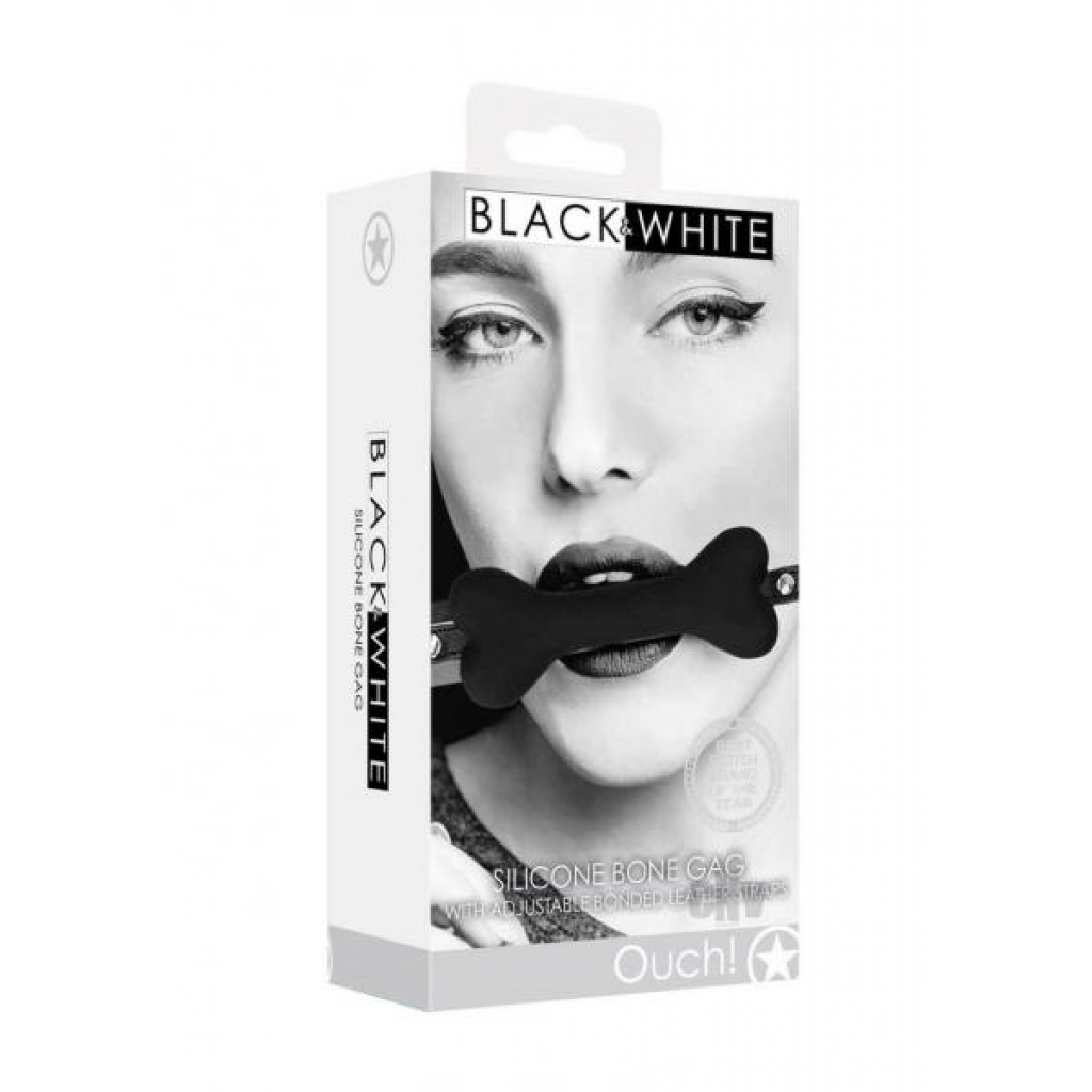 Ouch Silicone Bone Gag Black