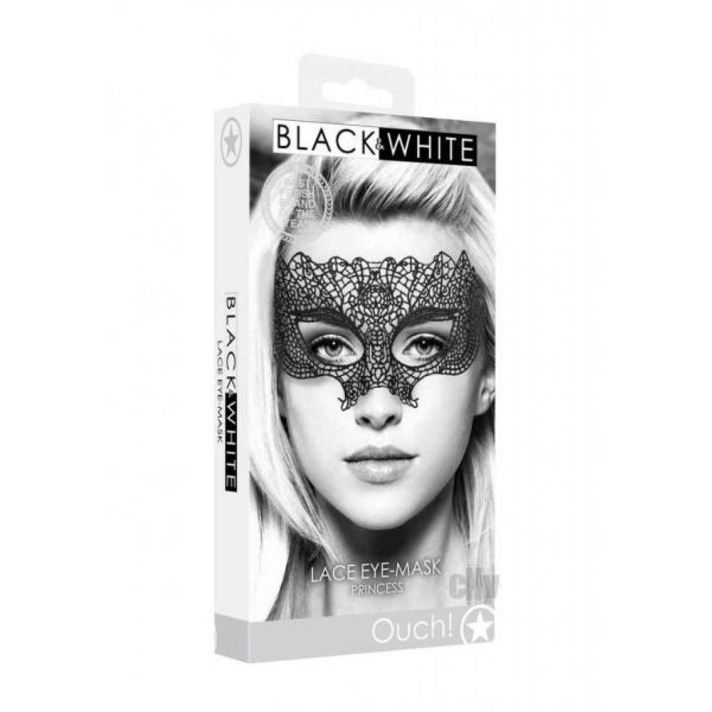 Ouch Lace Eye Mask Princess Black - Sexy Costume Accessories