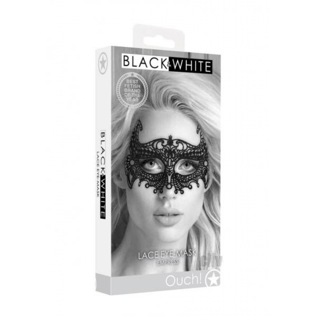 Ouch Lace Eye Mask Empress Black - Sexy Costume Accessories