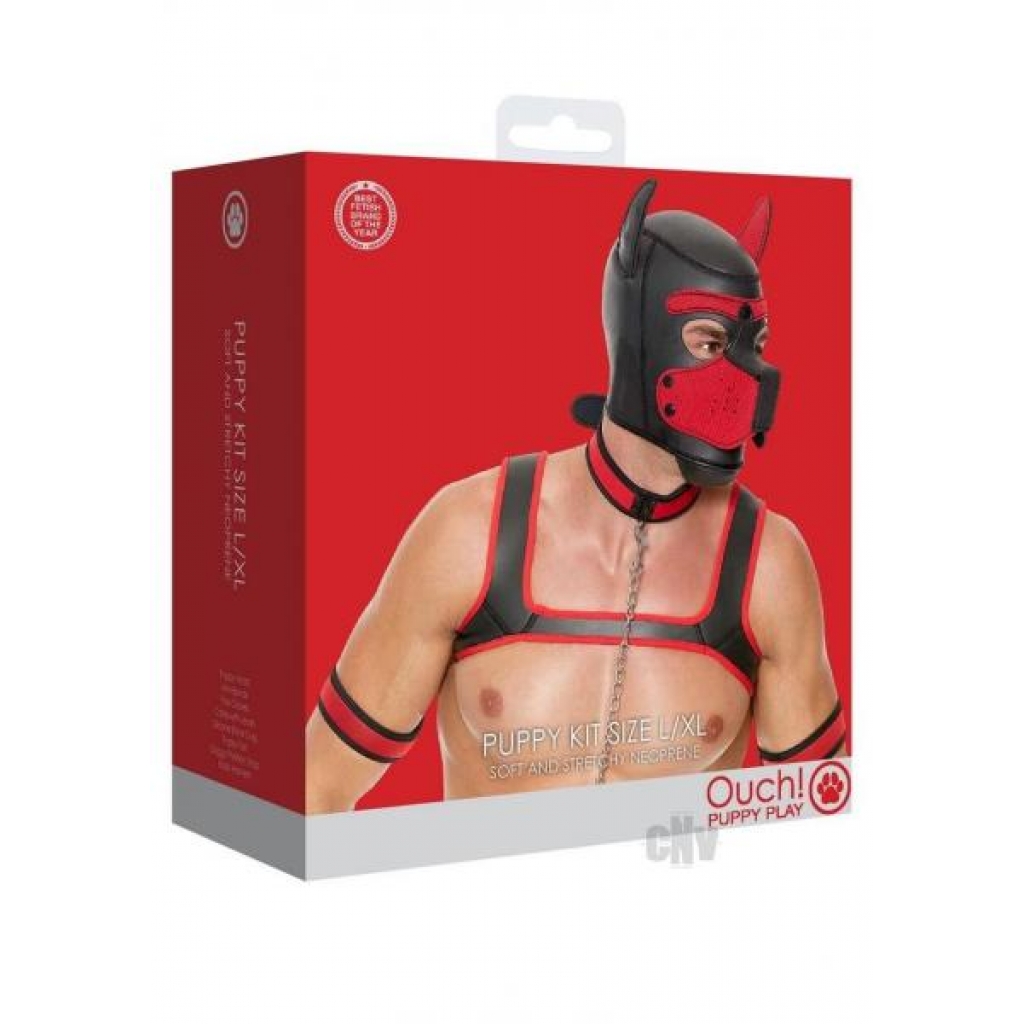 Ouch Neoprene Puppy Kit - L/XL Red