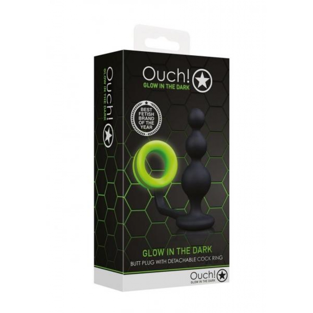 Ouch Beads Butt Plug Cockring Gitd - Mens Cock & Ball Gear