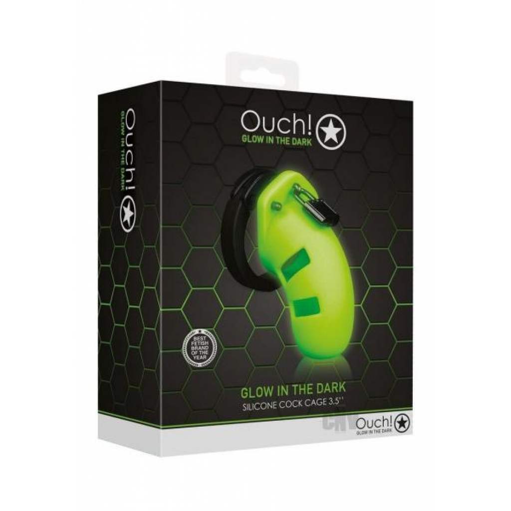 Ouch Model 20 Cock Cage 3.5 Gitd - Chastity & Cock Cages