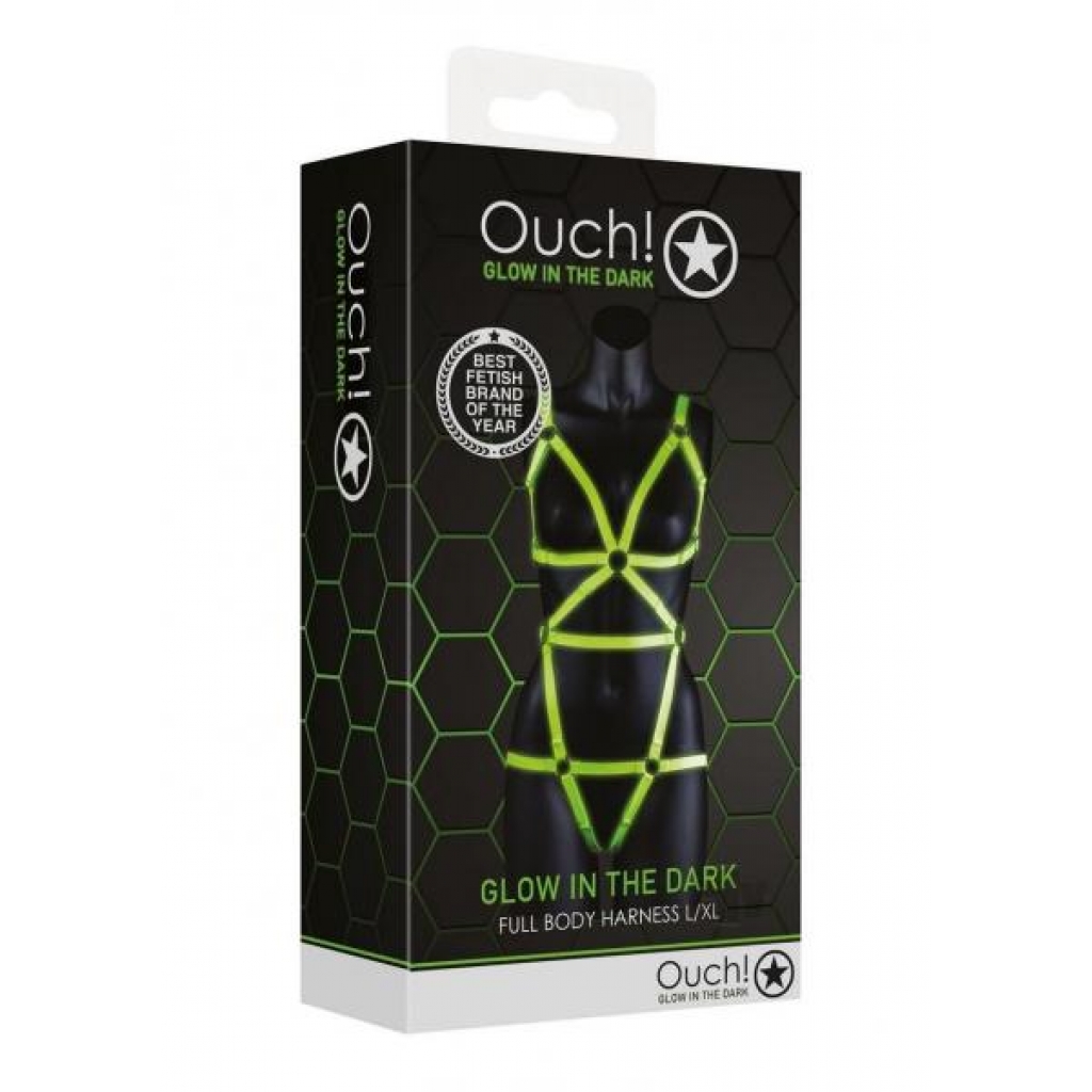 Ouch Full Body Harness L/xl Gitd - Harnesses