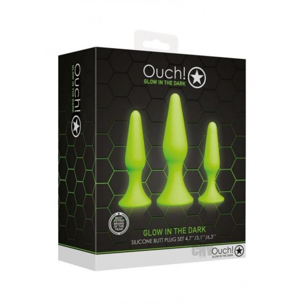 Ouch Butt Plug Set Gitd - Anal Trainer Kits