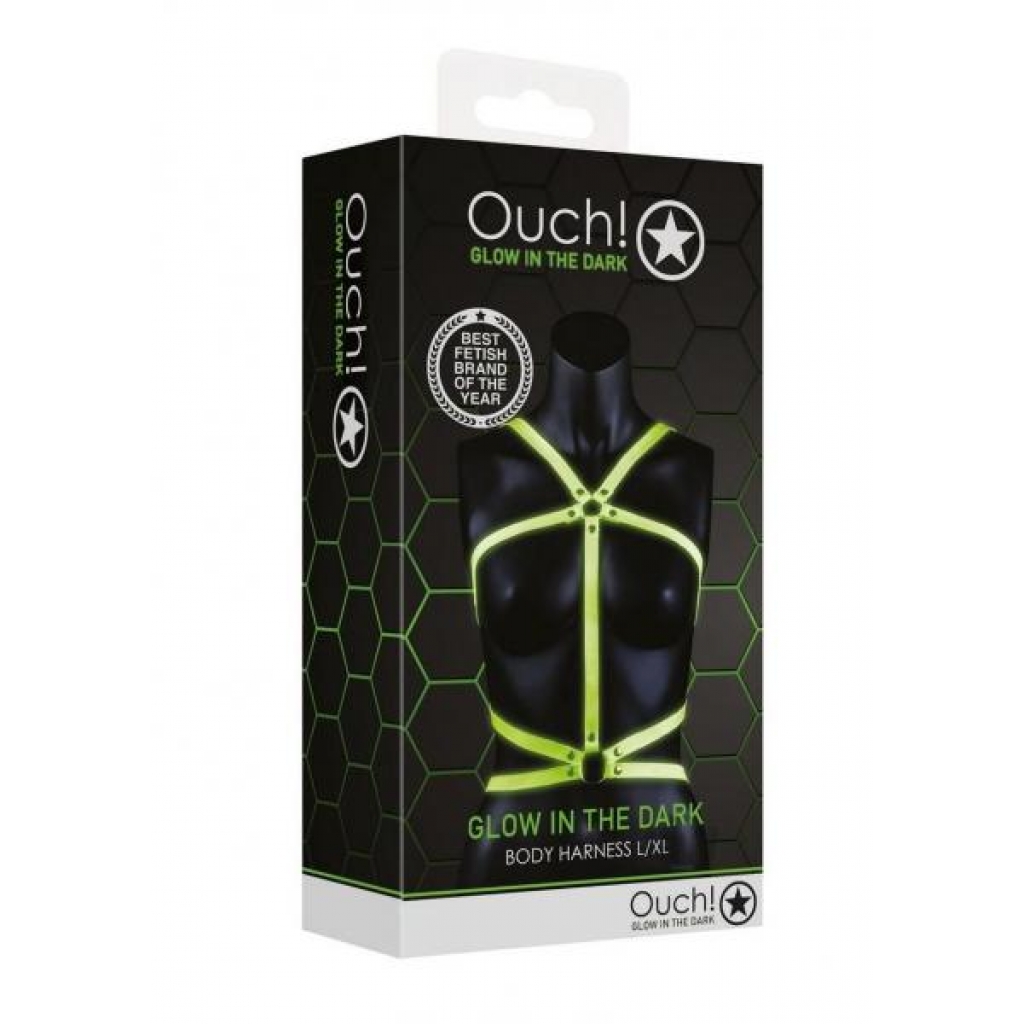 Ouch Body Harness Gitd L/xl - Harnesses