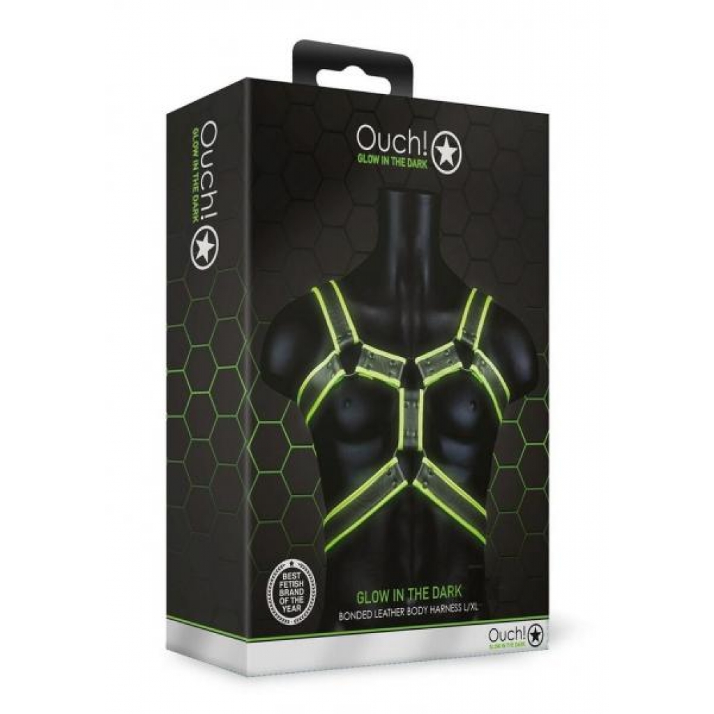 Ouch Body Harness Gitd L/xl - Harnesses