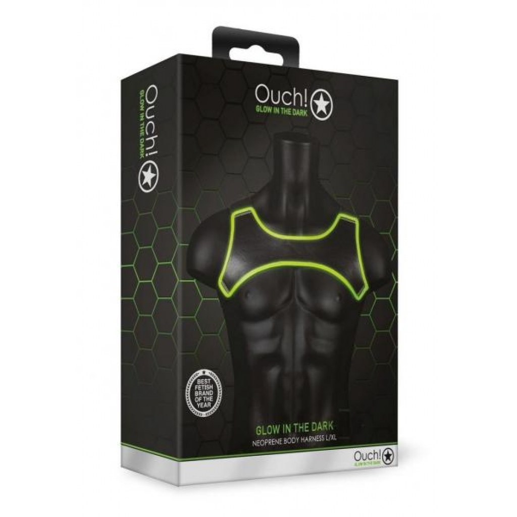 Ouch Neoprene Harness L/xl Gitd - Harnesses