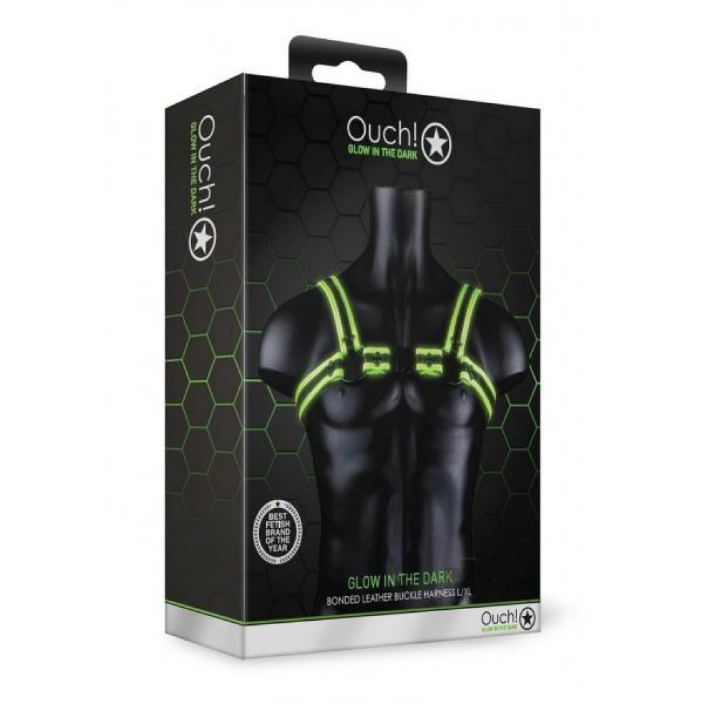 Ouch Buckle Harness Gitd L/xl - Harnesses