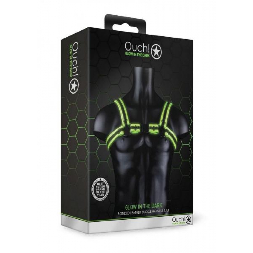 Ouch Buckle Harness Gitd S/m - Harnesses