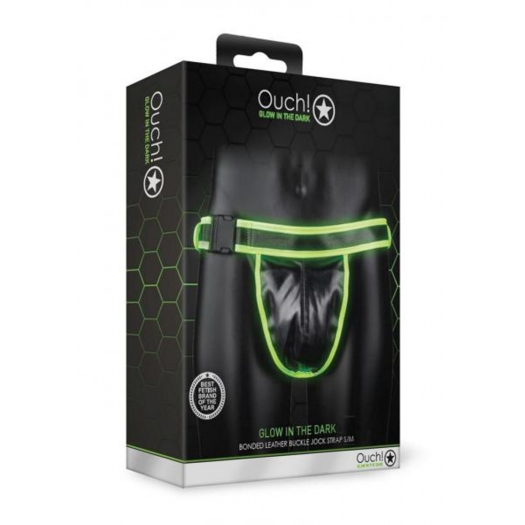 Ouch Buckle Jock Strap Gitd S/m - Fetish Clothing